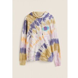 Market Smiley Tie Dye High Energy Team Hoodie Size Medium EUC